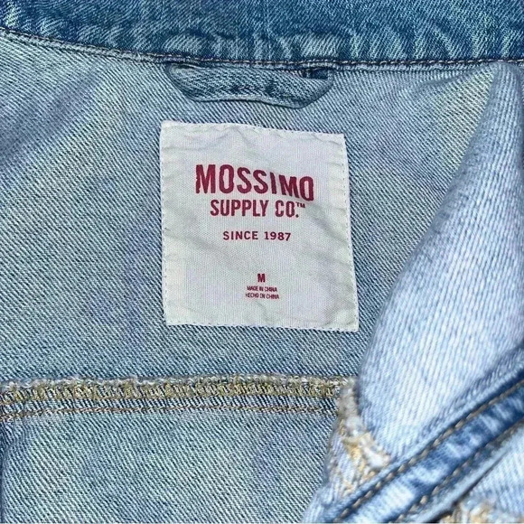 3 piece lot American Eagle boyfriend plaid cats eye snap up, denim vest & scarf - Picture 4 of 13